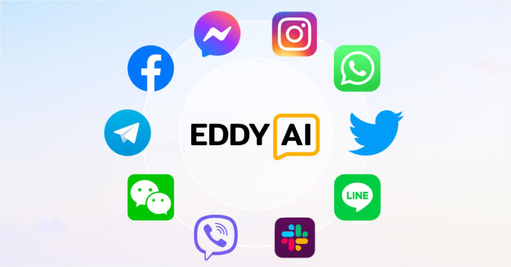 Eddy AI Assistant chatbot - social media, chat, and messaging platform integrations
